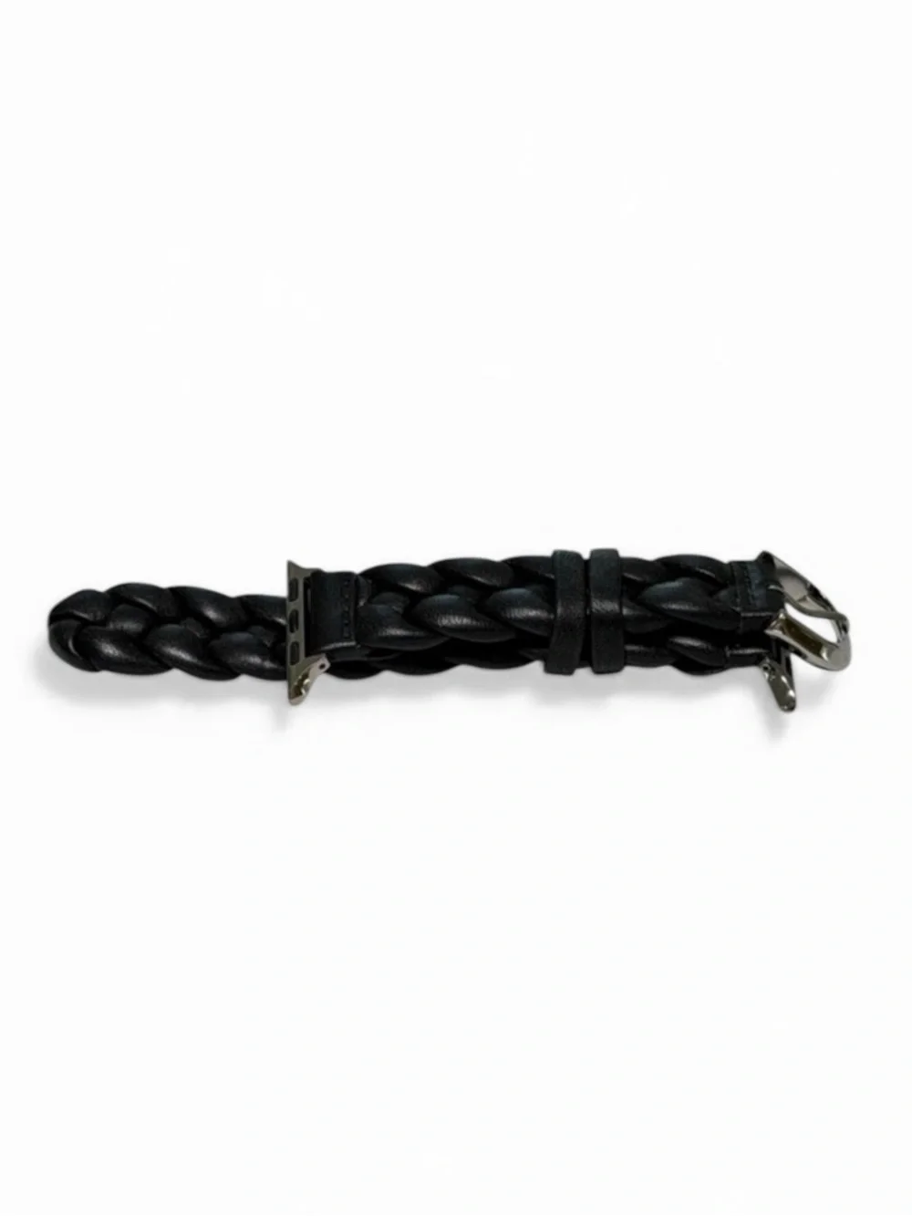 Kate Spade ♠️ NY Black Braided Leather Apple Watch Band in Box- 18mm SE